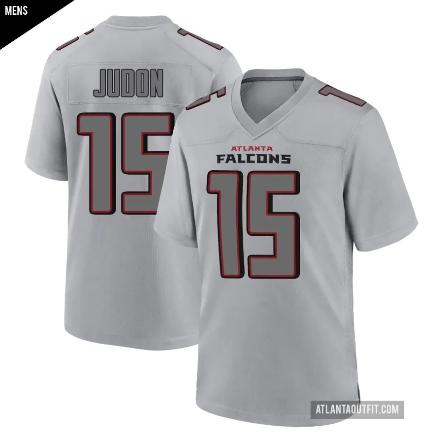 Men's Atlanta Falcons ＃15 Matthew Judon Gray Game Atmosphere Fashion Jersey