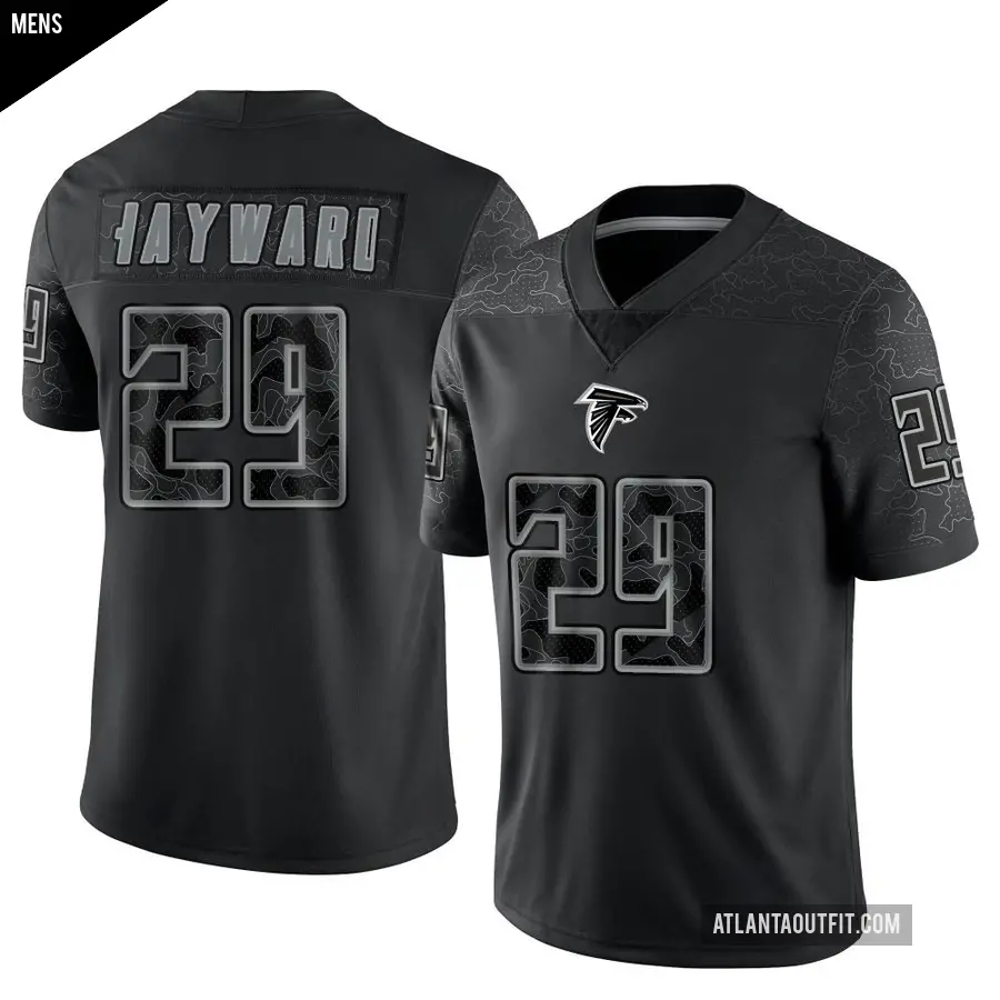 Men's Atlanta Falcons ＃29 Casey Hayward Black Limited Reflective Jersey