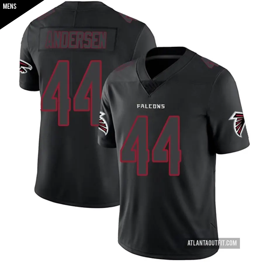 Men's Atlanta Falcons ＃44 Troy Andersen Black Impact Limited Jersey