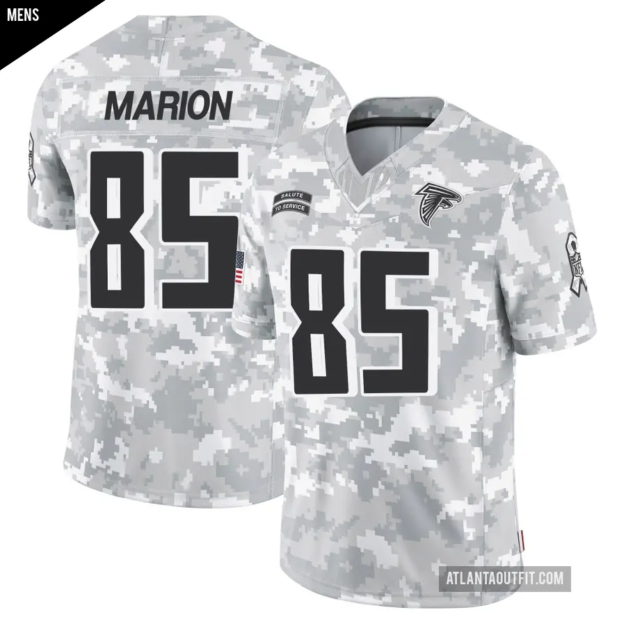 Men's Atlanta Falcons ＃85 Keelan Marion Arctic Camo Limited 2024 Salute to Service Jersey