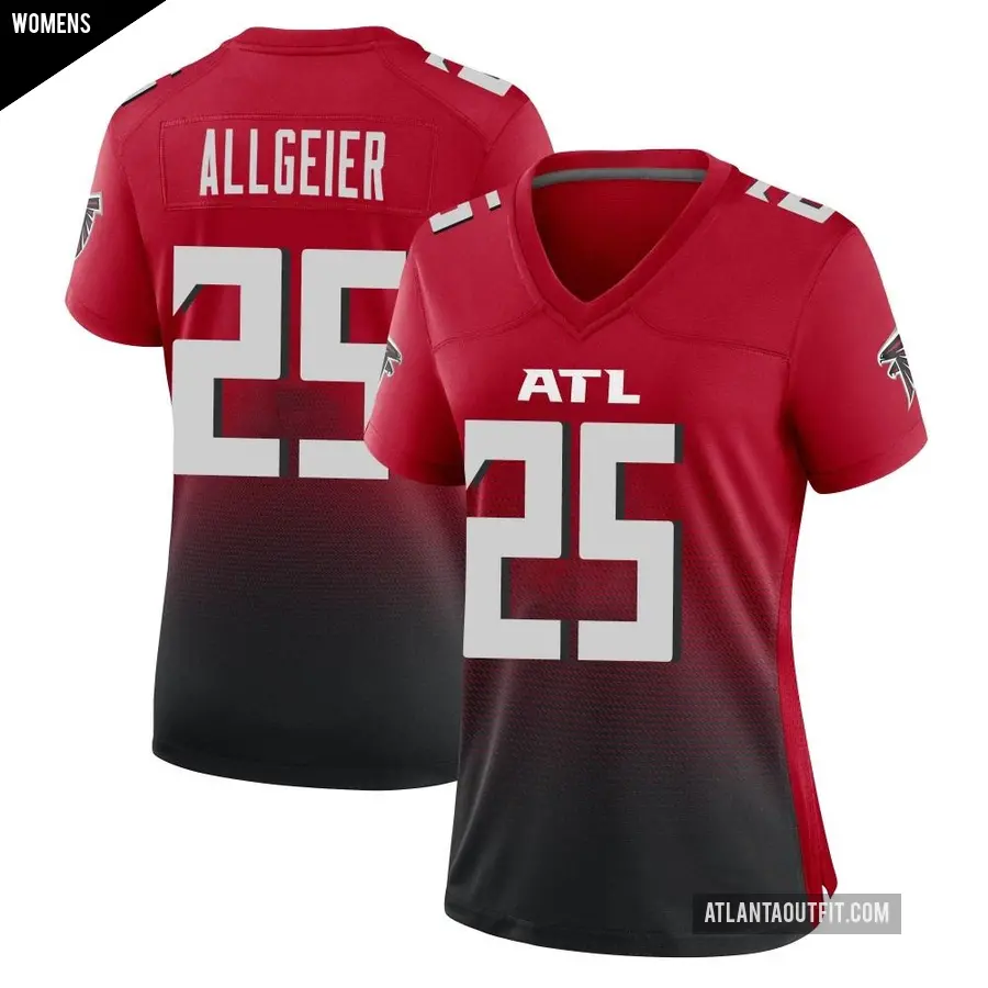 Women's Atlanta Falcons ＃25 Tyler Allgeier Red Game 2nd Alternate Jersey