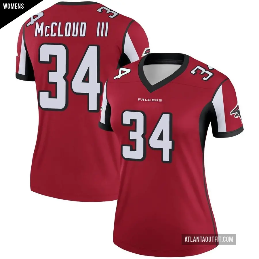 Women's Atlanta Falcons ＃34 Ray-Ray McCloud III Red Legend Jersey
