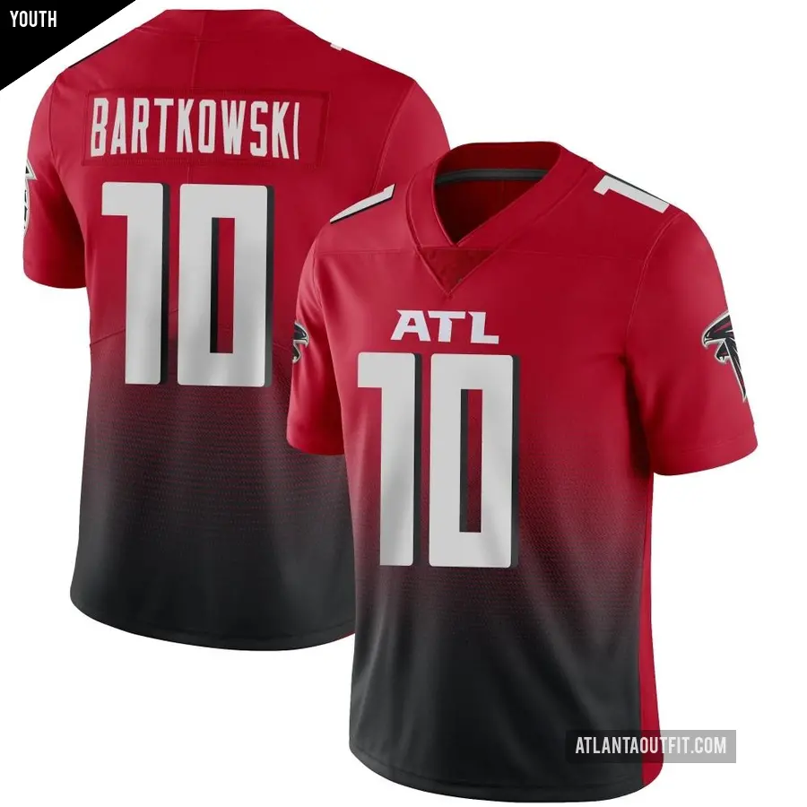 Youth Atlanta Falcons ＃10 Steve Bartkowski Red Limited Vapor 2nd Alternate Jersey