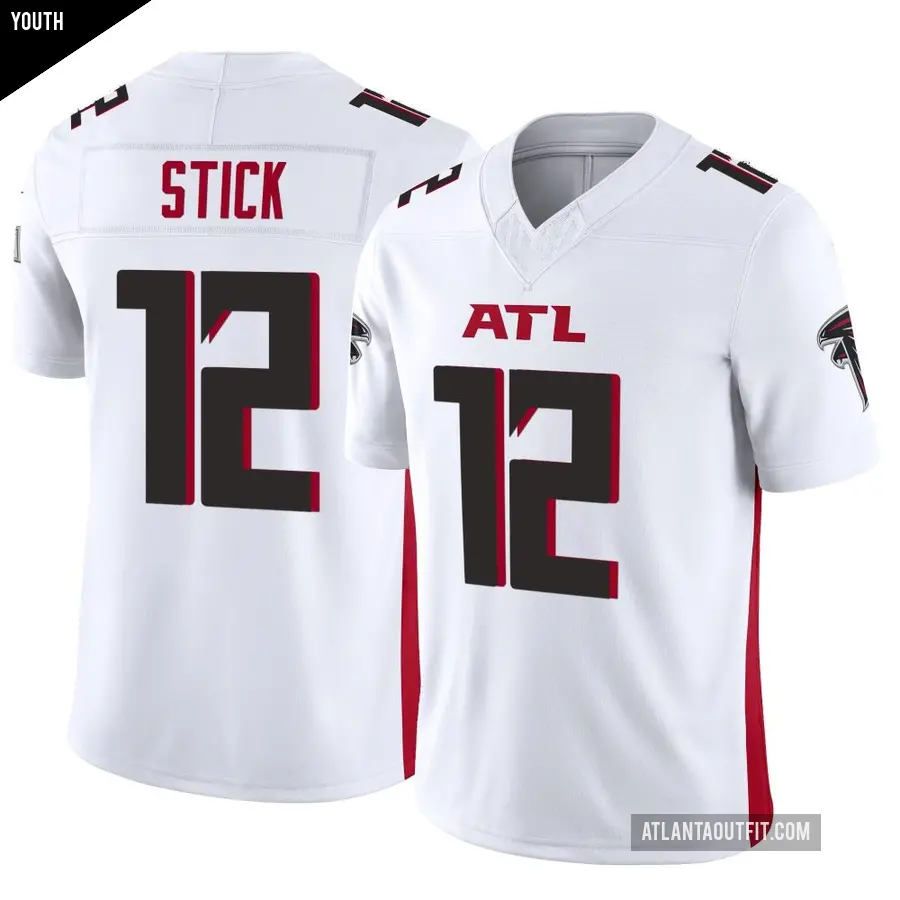 Youth Atlanta Falcons ＃12 Easton Stick White Limited Vapor F.U.S.E. Jersey