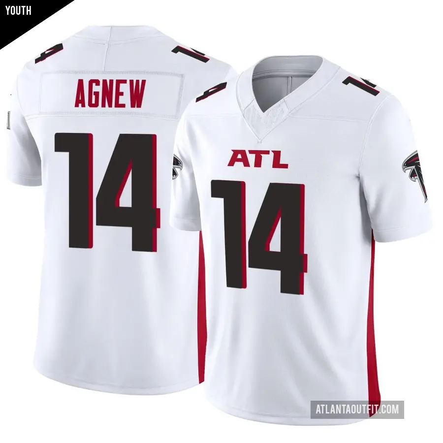 Youth Atlanta Falcons ＃14 Jamal Agnew White Limited Vapor F.U.S.E. Jersey