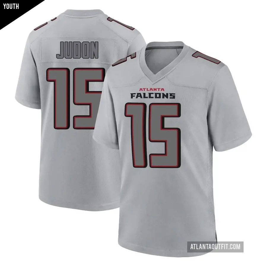 Youth Atlanta Falcons ＃15 Matthew Judon Gray Game Atmosphere Fashion Jersey