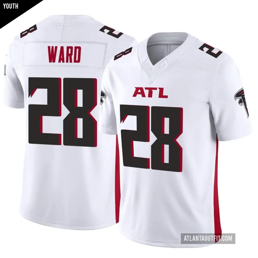 Youth Atlanta Falcons ＃28 Terron Ward White Limited Vapor F.U.S.E. Jersey