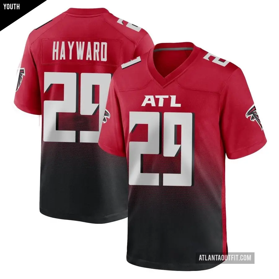 Youth Atlanta Falcons ＃29 Casey Hayward Red Game 2nd Alternate Jersey