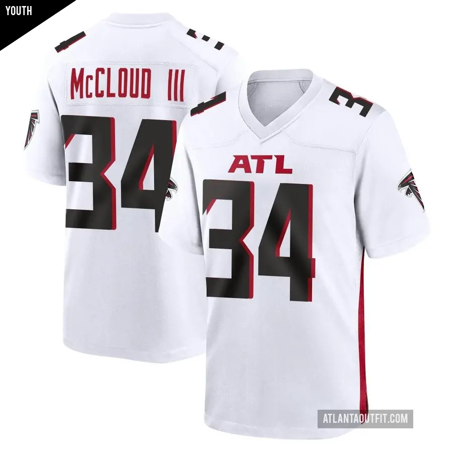 Youth Atlanta Falcons ＃34 Ray-Ray McCloud III White Game Jersey