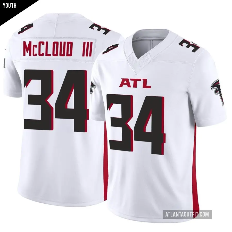 Youth Atlanta Falcons ＃34 Ray-Ray McCloud III White Limited Vapor F.U.S.E. Jersey