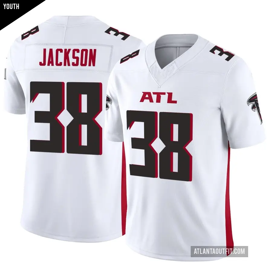 Youth Atlanta Falcons ＃38 Lamar Jackson White Limited Vapor F.U.S.E. Jersey