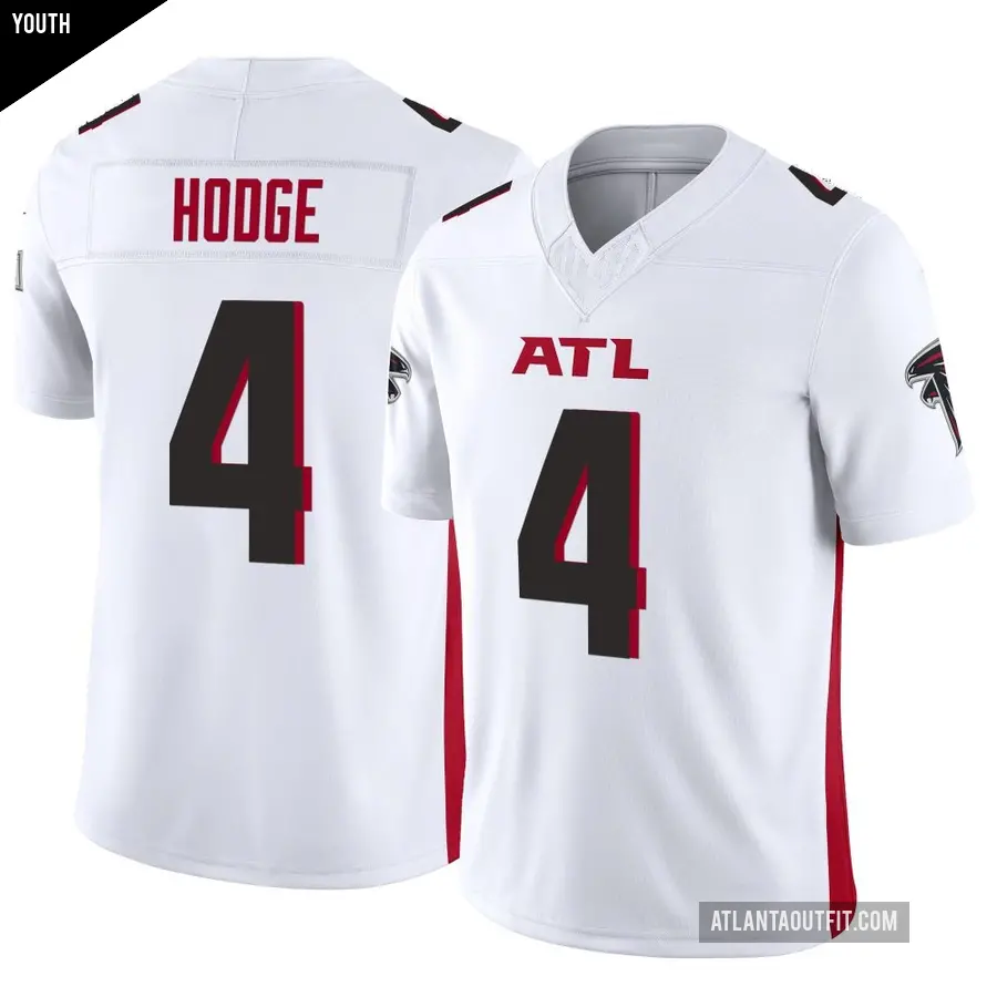 Youth Atlanta Falcons ＃4 KhaDarel Hodge White Limited Vapor F.U.S.E. Jersey