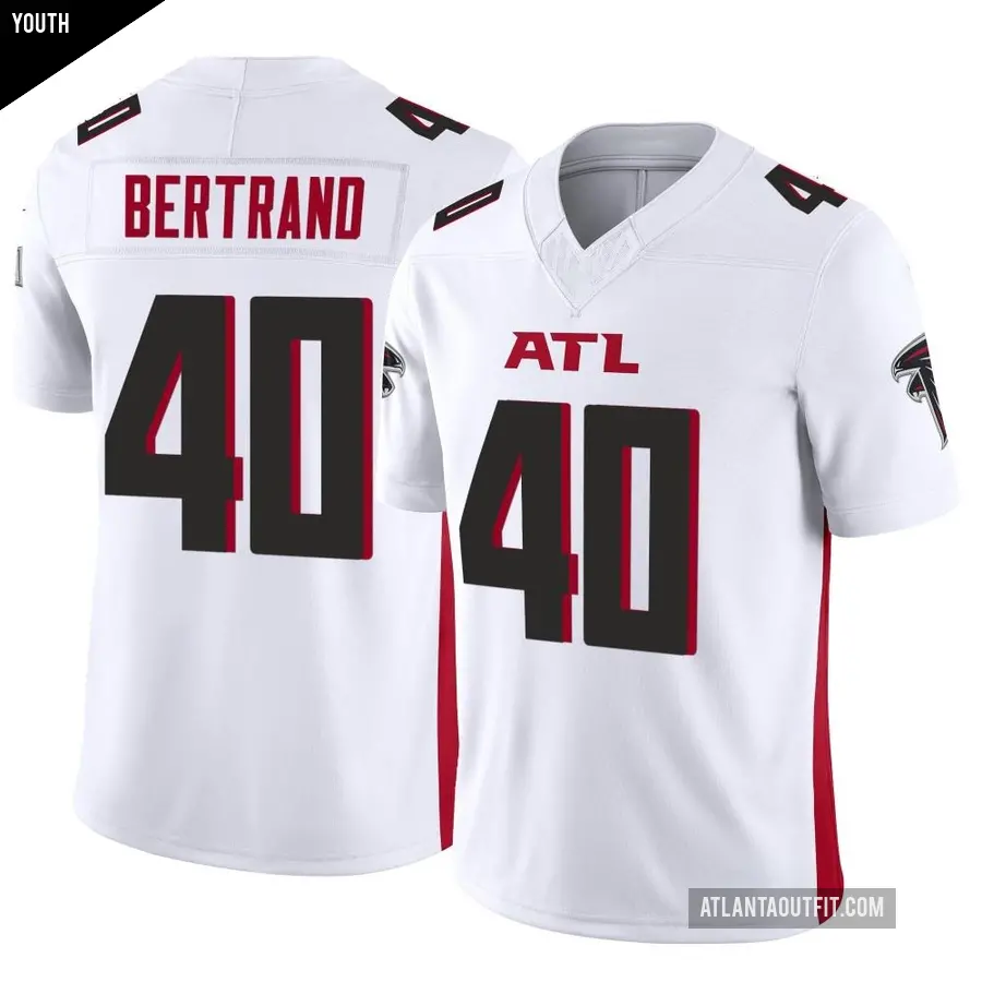 Youth Atlanta Falcons ＃40 JD Bertrand White Limited Vapor F.U.S.E. Jersey