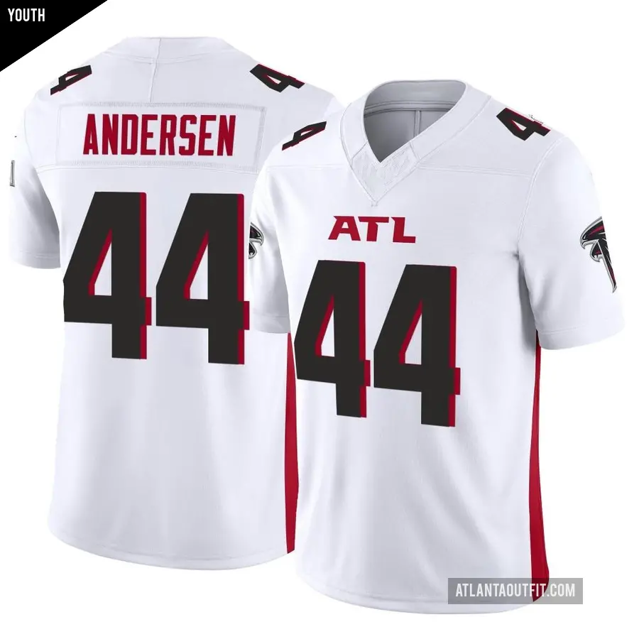Youth Atlanta Falcons ＃44 Troy Andersen White Limited Vapor F.U.S.E. Jersey