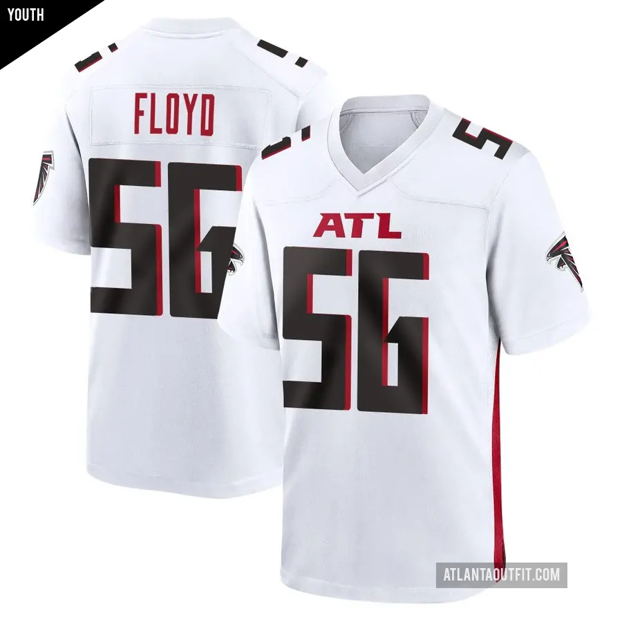 Youth Atlanta Falcons ＃56 Leonard Floyd White Game Jersey