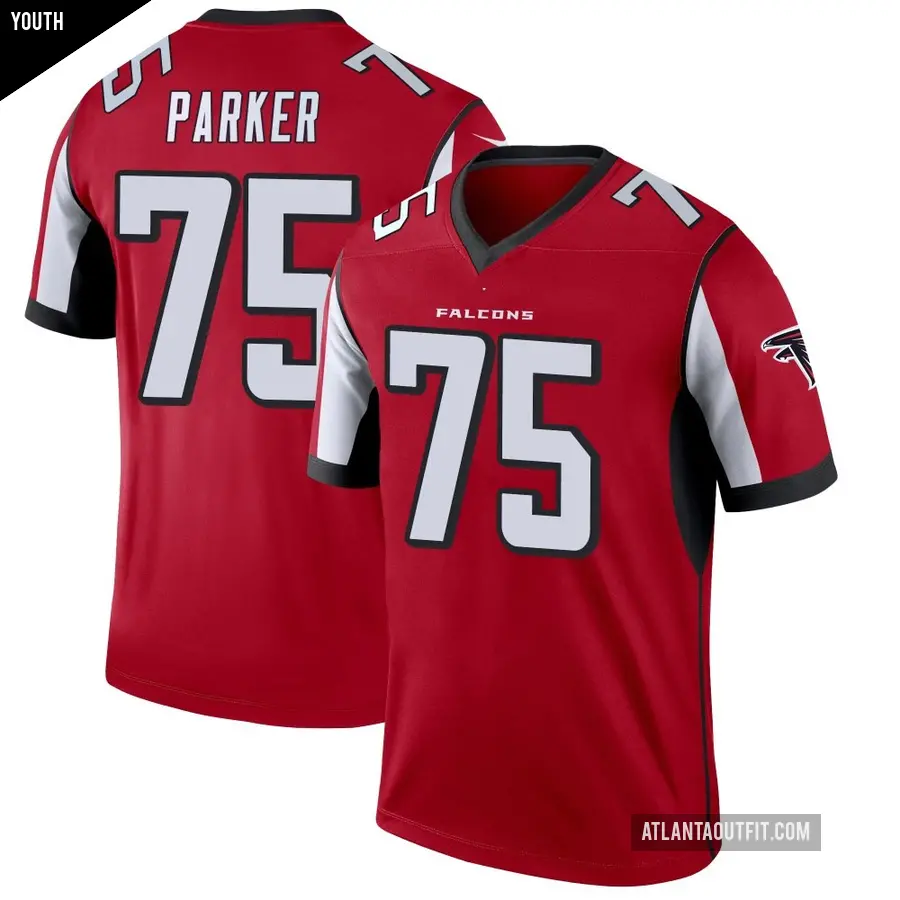 Youth Atlanta Falcons ＃75 Brandon Parker Red Legend Jersey