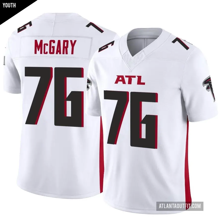 Youth Atlanta Falcons ＃76 Kaleb McGary White Limited Vapor F.U.S.E. Jersey