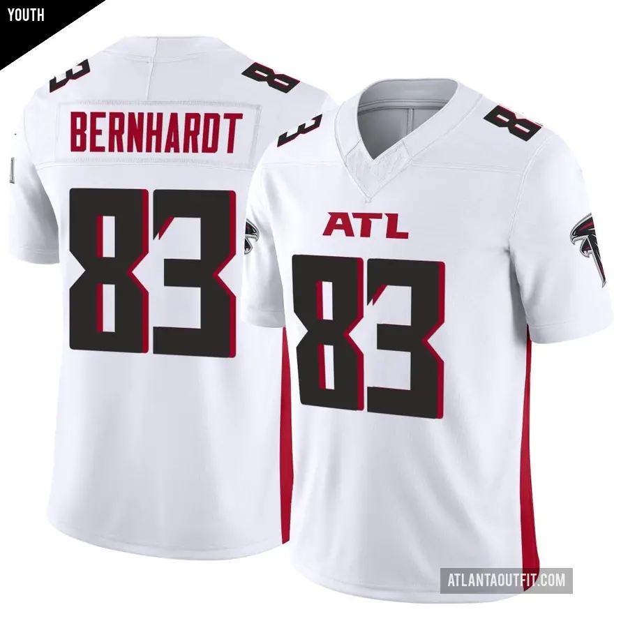 Youth Atlanta Falcons ＃83 Jared Bernhardt White Limited Vapor F.U.S.E. Jersey