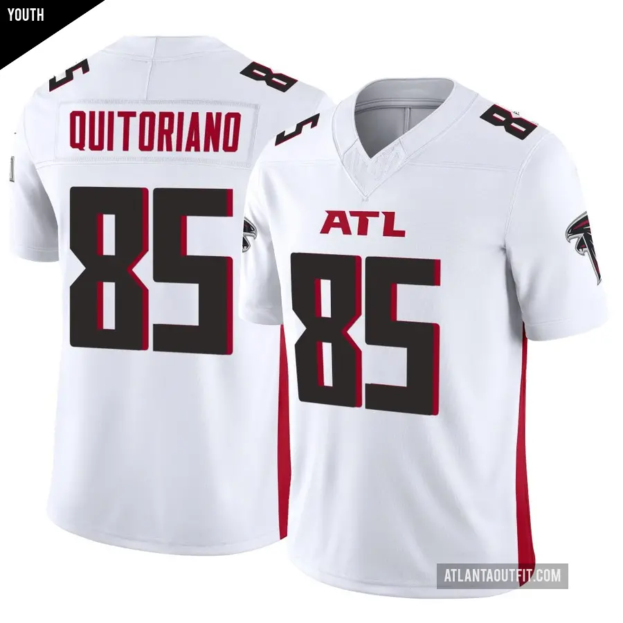 Youth Atlanta Falcons ＃85 Teagan Quitoriano White Limited Vapor F.U.S.E. Jersey