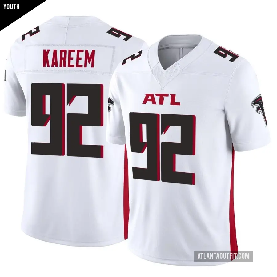 Youth Atlanta Falcons ＃92 Khalid Kareem White Limited Vapor F.U.S.E. Jersey